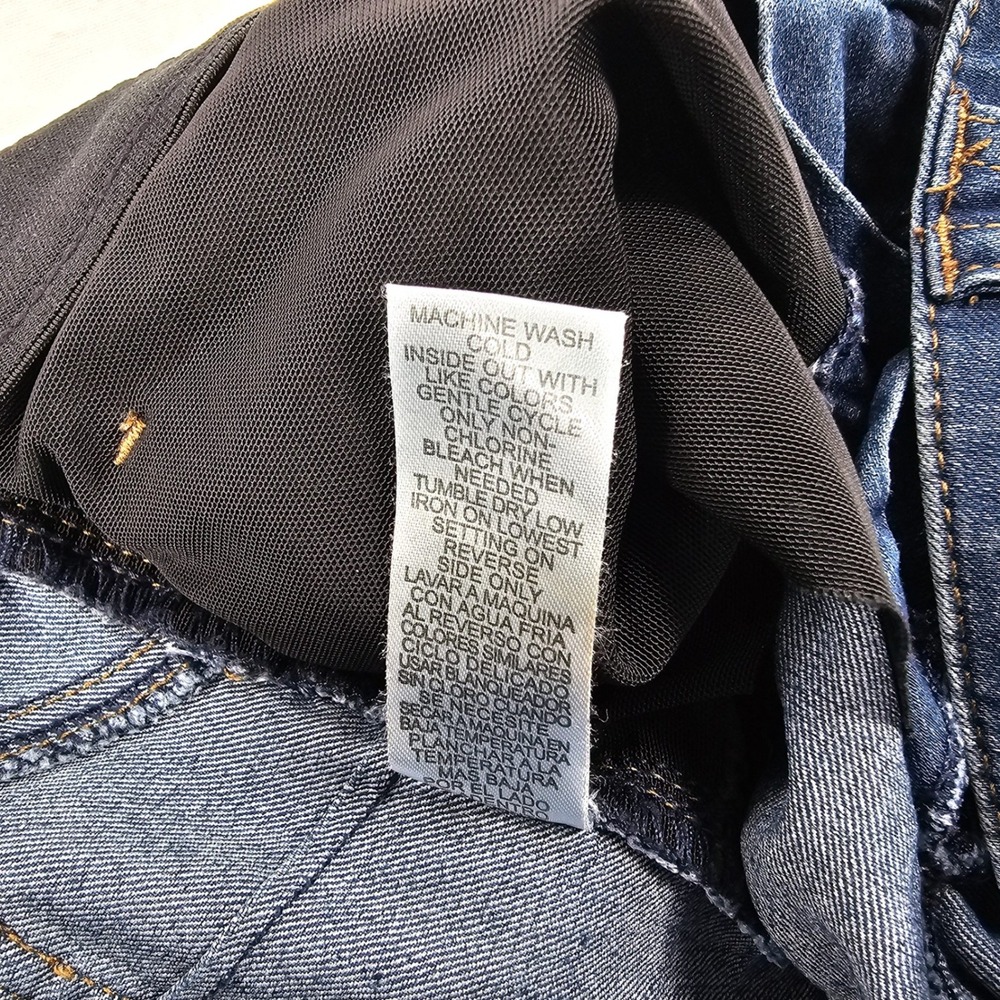Democracy Jeans Womens 8 Blue Ab Solution Booty Lift Jegging Dark Wash Stretch - Picture 9 of 12